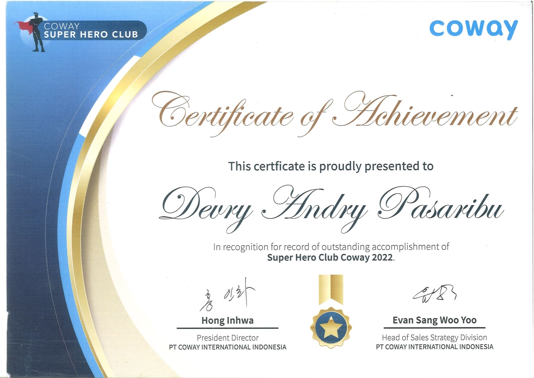 SERTIFIKAT COWAY (1) SERTIFIKAT COWAY (1)