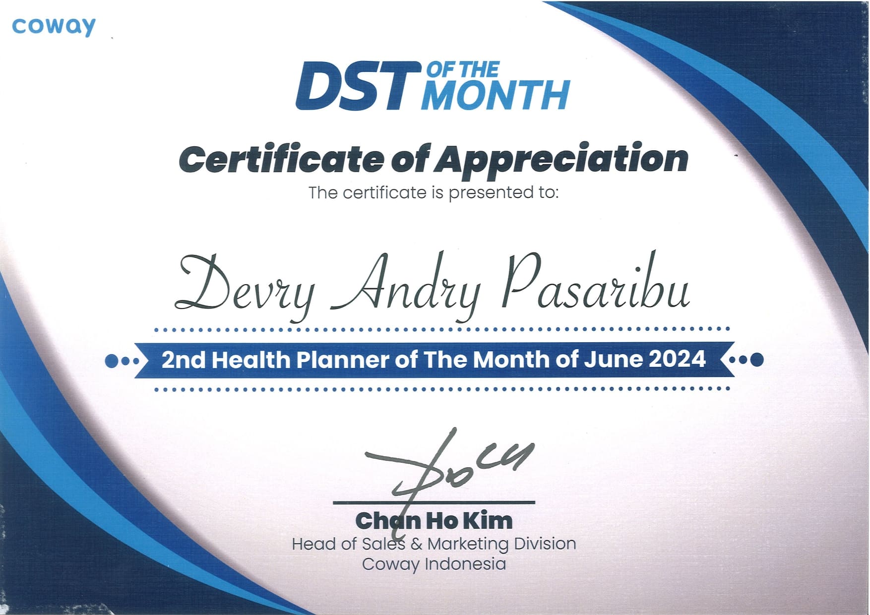 SERTIFIKAT COWAY (10) SERTIFIKAT COWAY (10)