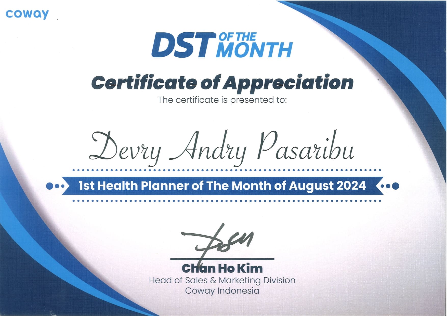 SERTIFIKAT COWAY (12) SERTIFIKAT COWAY (12)