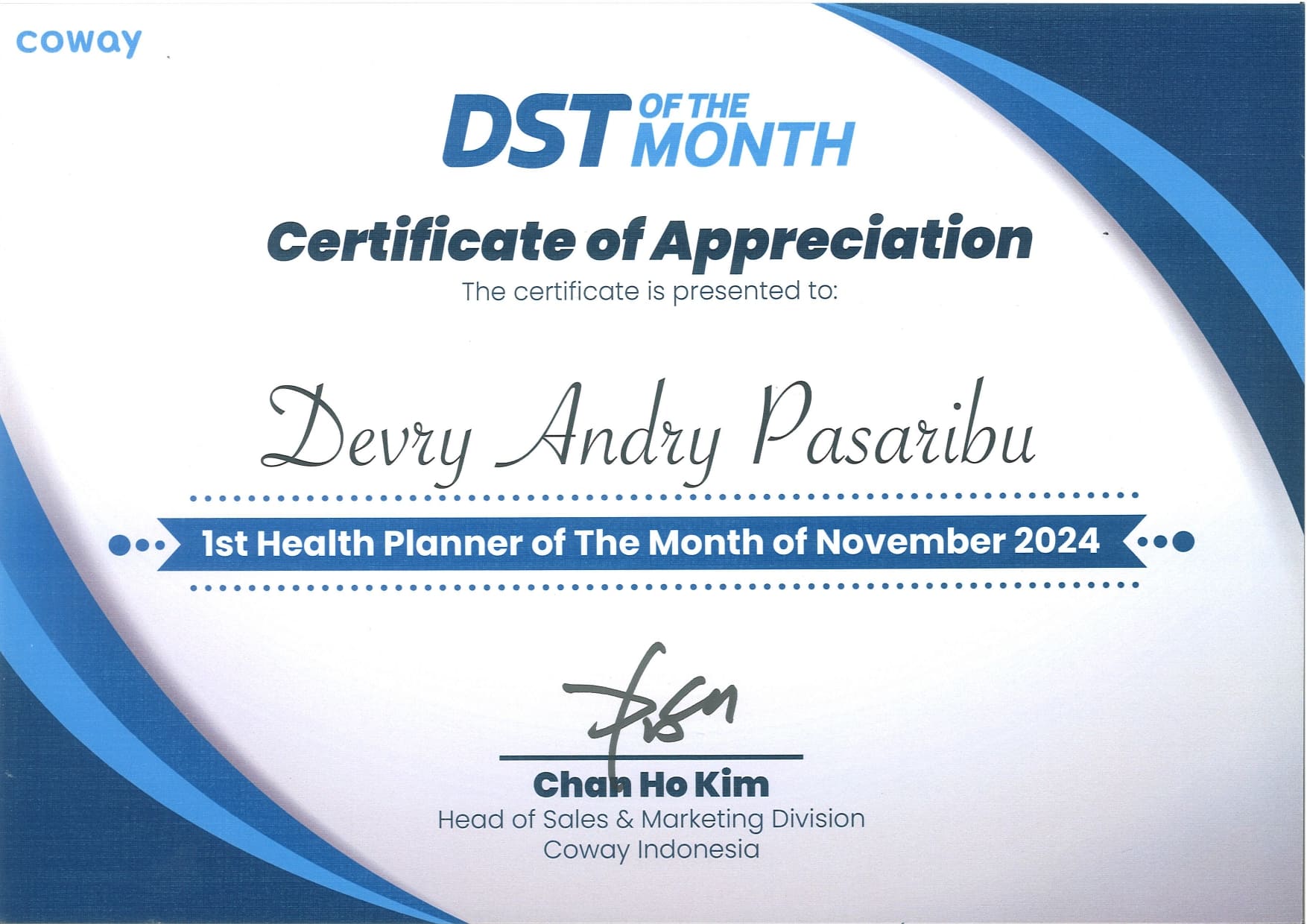 SERTIFIKAT COWAY (15) SERTIFIKAT COWAY (15)