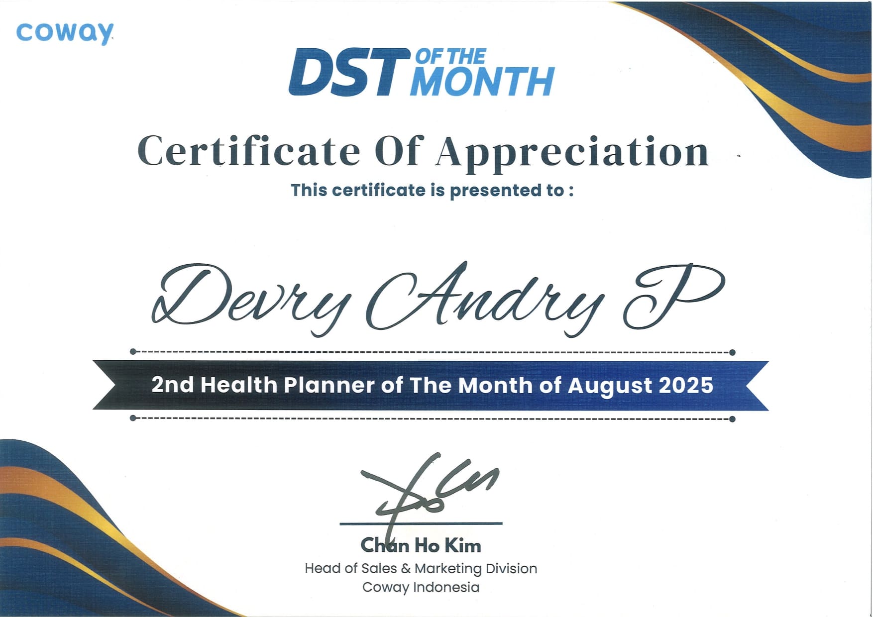 SERTIFIKAT COWAY (20) SERTIFIKAT COWAY (20)