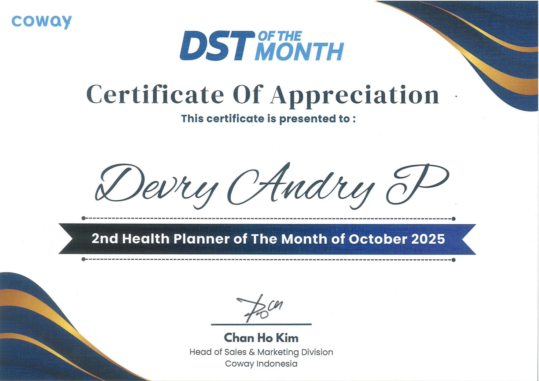 SERTIFIKAT COWAY (23) SERTIFIKAT COWAY (23)