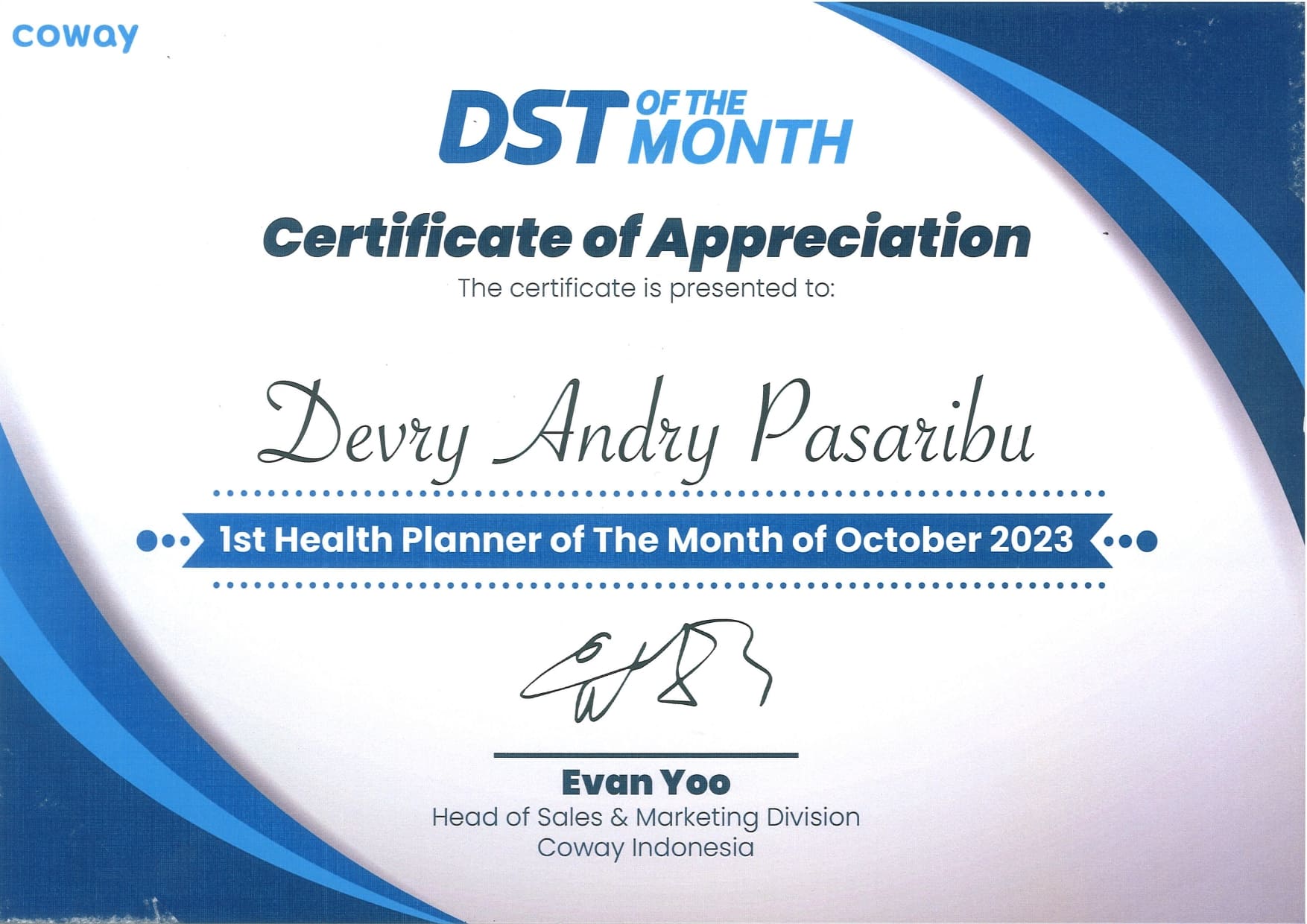 SERTIFIKAT COWAY (3) SERTIFIKAT COWAY (3)