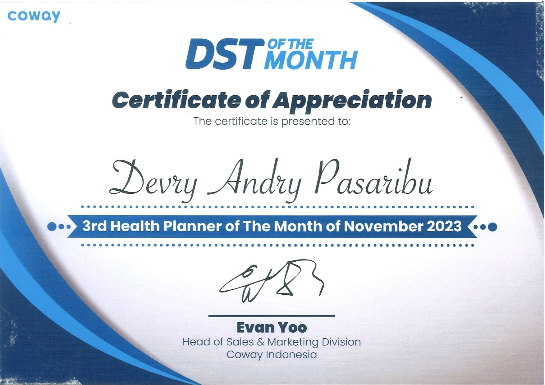 SERTIFIKAT COWAY (4) SERTIFIKAT COWAY (4)