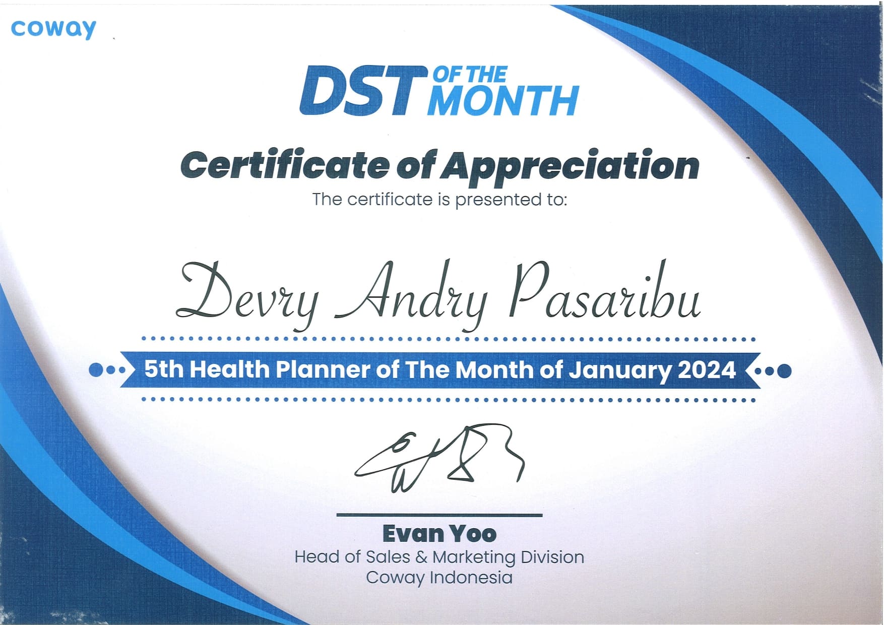 SERTIFIKAT COWAY (6) SERTIFIKAT COWAY (6)